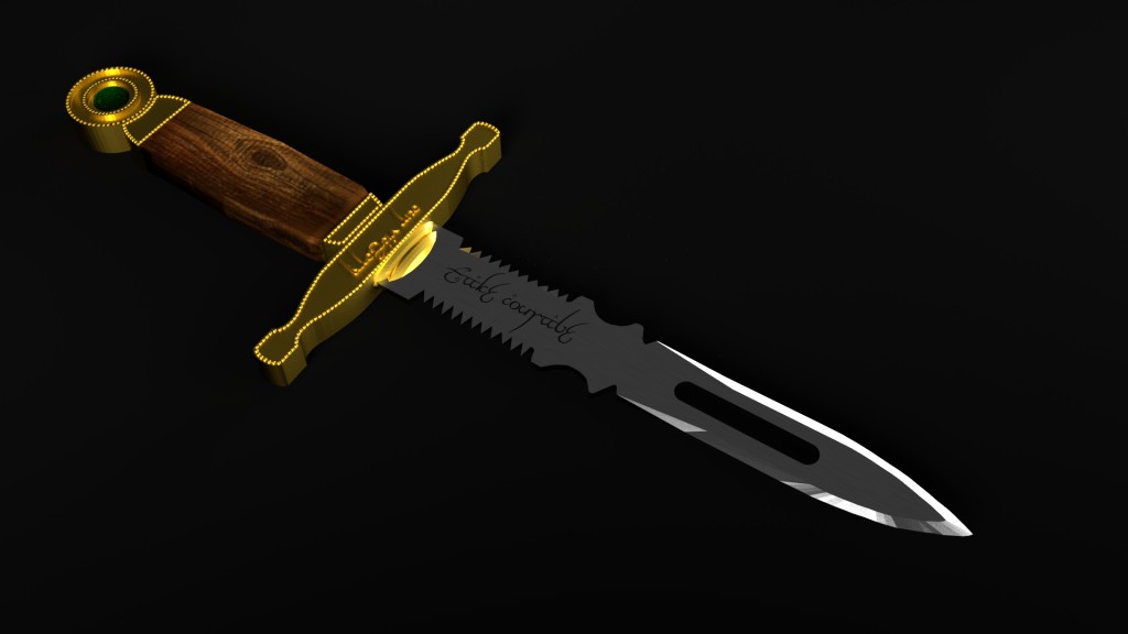 Dagger with Elven Writing preview image 2